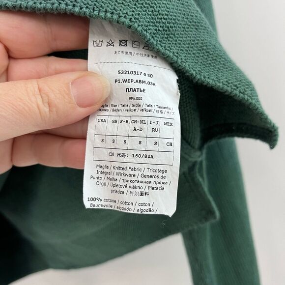 MAX MARA Sage 100% Cotton Sphinx Sweater Size Small - Picture 2 of 6